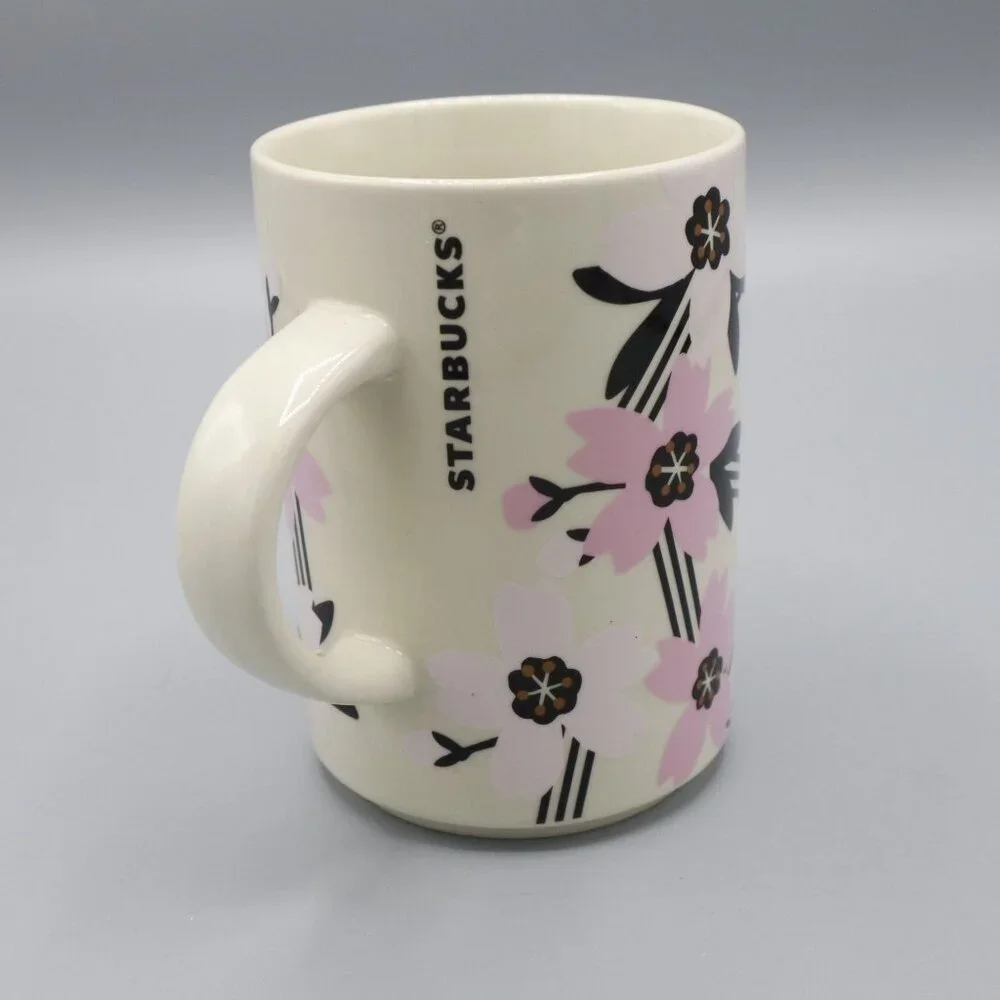 Starbucks Ceramic Mug White Collector Circa 2017 Bloomcore‎ Kitchen Kitschy Tea